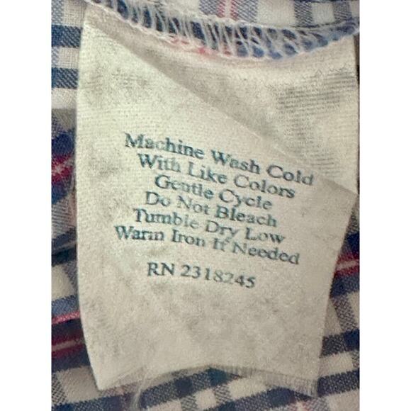 Vineyard Vines Ruffled Oxford Size 2 in a Blue & Pink Tartan EUC - Picture 6 of 7